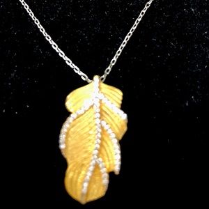Gorgeous gold and silver necklace